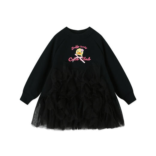 【抗菌加绒】B.Duck小黄鸭童装冬季针织连衣裙105-150 FF5680080 商品图3