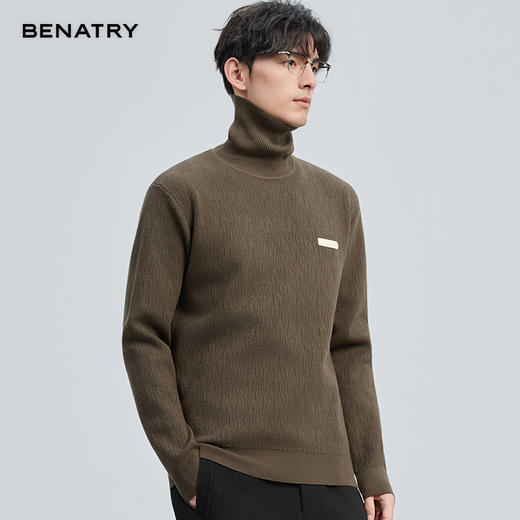 贝纳川肌理感高领毛衣ECT416002 商品图8