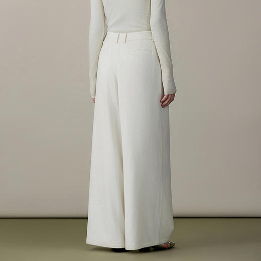 【林栖设计小店】（现货）羊毛混纺压褶裤子优雅多色百搭直筒宽松显瘦2025秋冬新款阔腿裤女1954071 商品图7