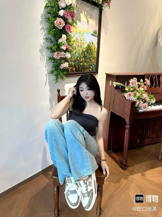 108-1 MLB情侣款厚底印花休闲运动鞋 商品图11