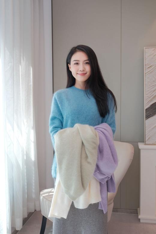 慵懒微光|简约羊绒拉毛上衣 商品图0