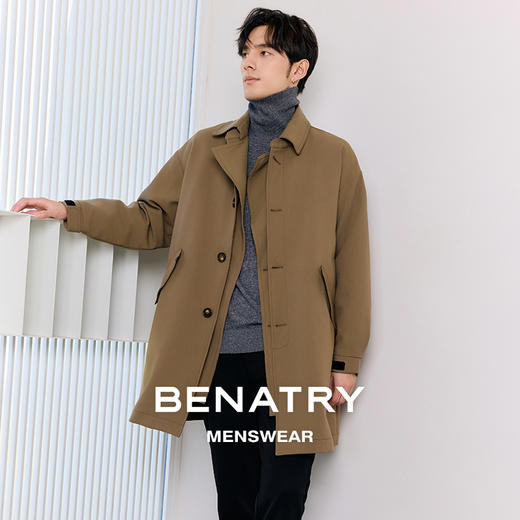 贝纳川冬季双领中长款羽绒服ECT405008 商品图0