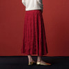 【林栖设计小店】（现货）多色秋色彩葱花边毛织半身裙气质修身优雅2025秋冬新款长裙女T1954176 商品缩略图7