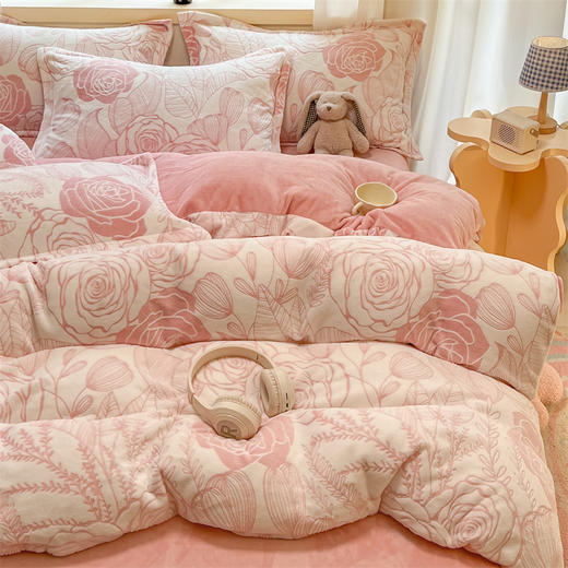 加倍生活 立体加厚浮雕绒牛奶绒 单被套 细腻柔软 蓄热保暖 48小时发货 商品图4