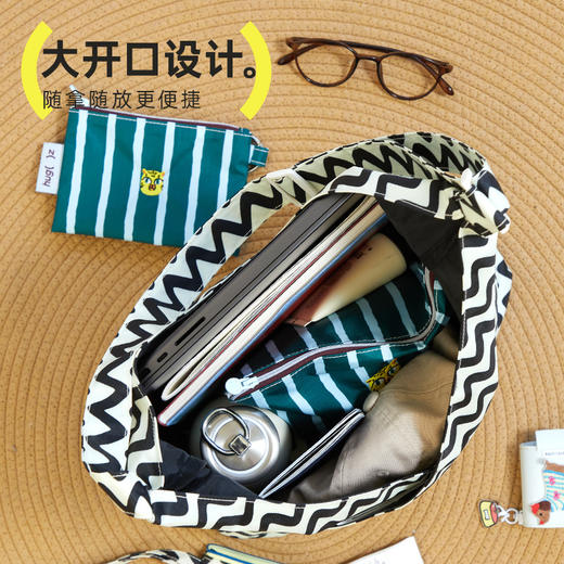 hugz帆布包女学生上课通勤包包大容量简约挎包上班度假腋下单肩包 商品图4