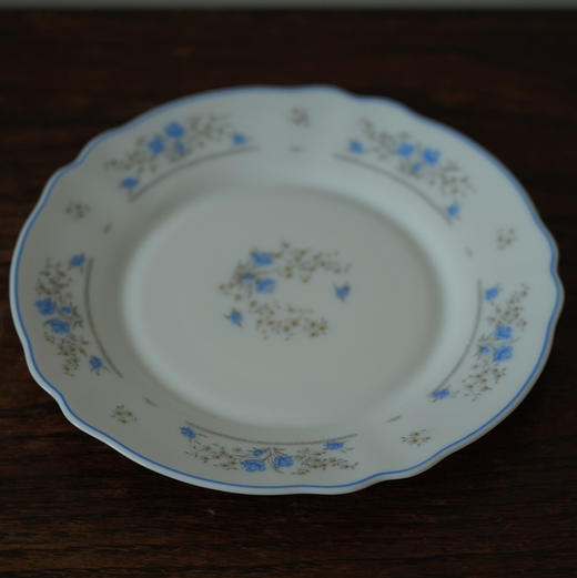 法国Arcopal弓箭手奶玻璃蓝花餐盘 商品图0