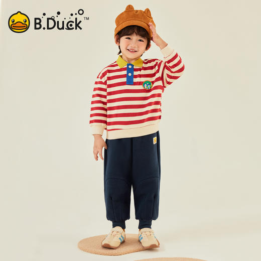【加绒】B.Duck小黄鸭童装冬季针织长裤90-130 BF5673010 商品图1