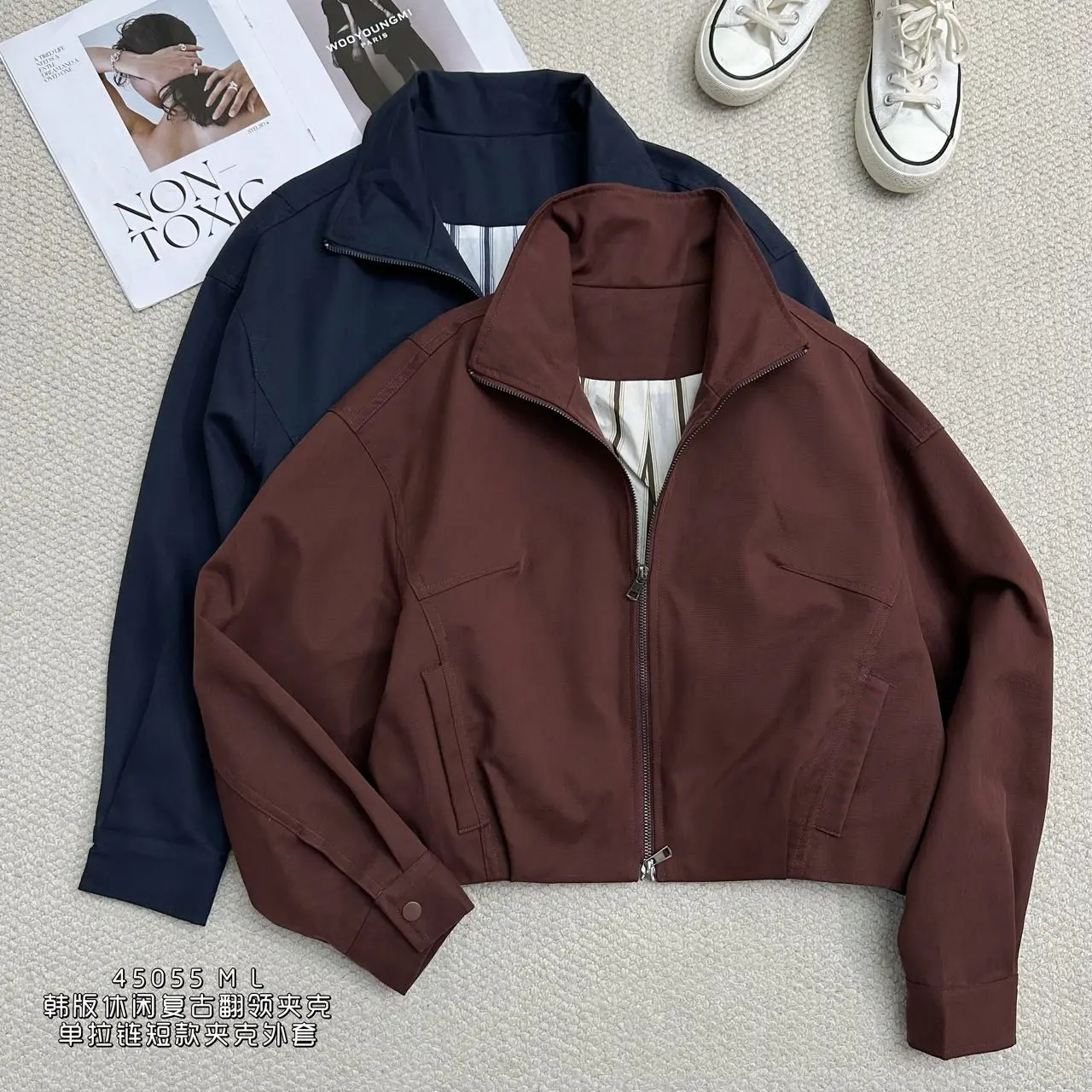 W45055#立领夹克外套