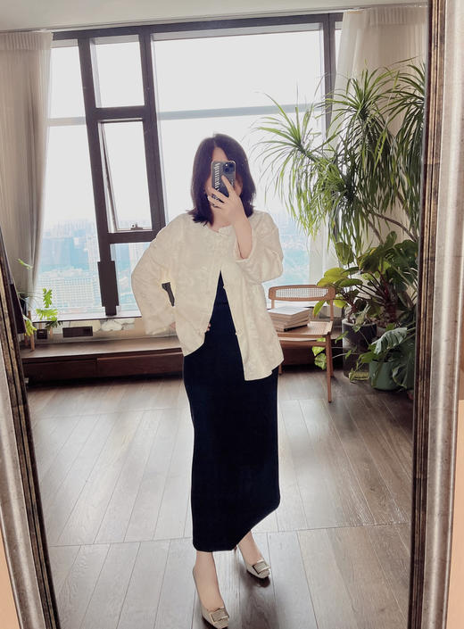 【一条搭所有】噢蜜ooomeooo羊毛混纺直筒松紧腰半身裙 商品图1