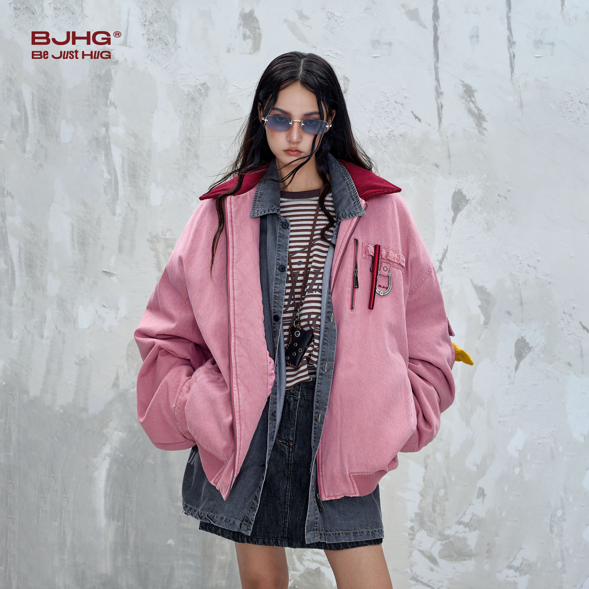 BJHG不计后果飞行夹克棉服男款冬季新款潮牌情侣工装外套防寒服女