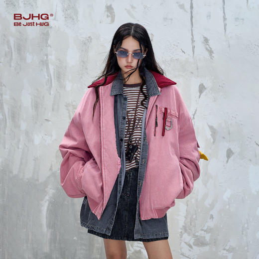 BJHG不计后果飞行夹克棉服男款冬季新款潮牌情侣工装外套防寒服女 商品图1