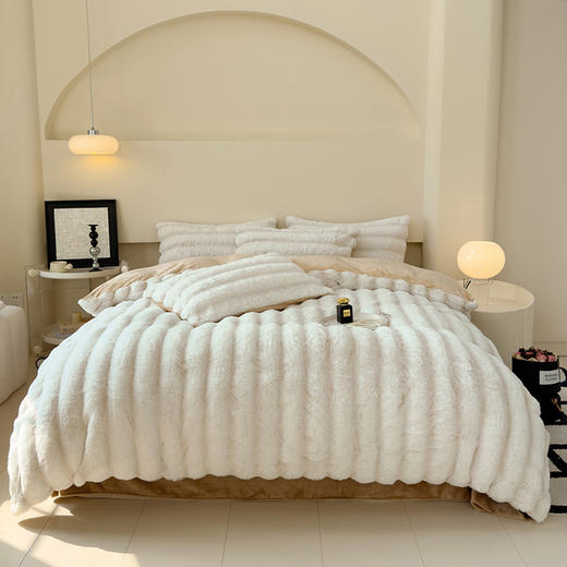 【品牌直发】加倍生活 加厚兔兔绒保暖四件套 兔兔绒牛奶绒加厚兔毛保暖四件套 商品图1