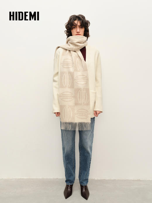 HIDEMI 美利奴羊毛系列口袋设计感开衫毛衣 商品图1