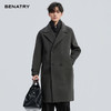 贝纳川冬季假两件100%棉羊毛大衣ECT428003 商品缩略图0
