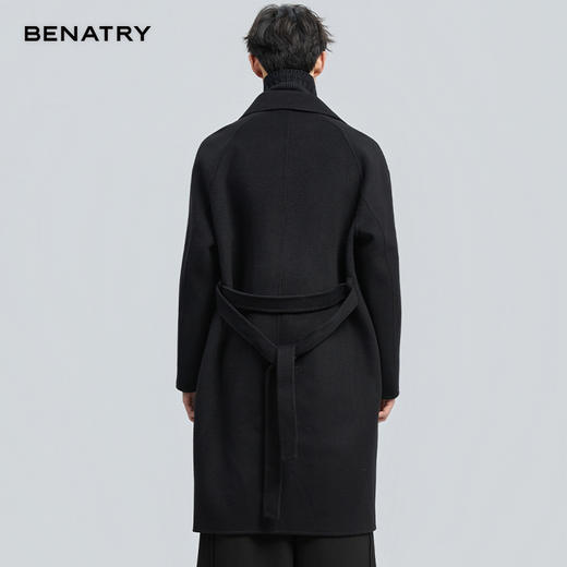 贝纳川冬季假两件100%棉羊毛大衣ECT428003 商品图7
