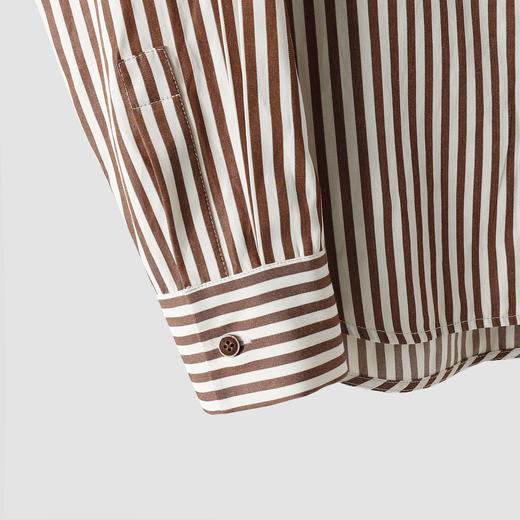 ZHUHE祝赫-秋款通勤时尚条纹长袖翻领衬衫-5QSH005CD 商品图6