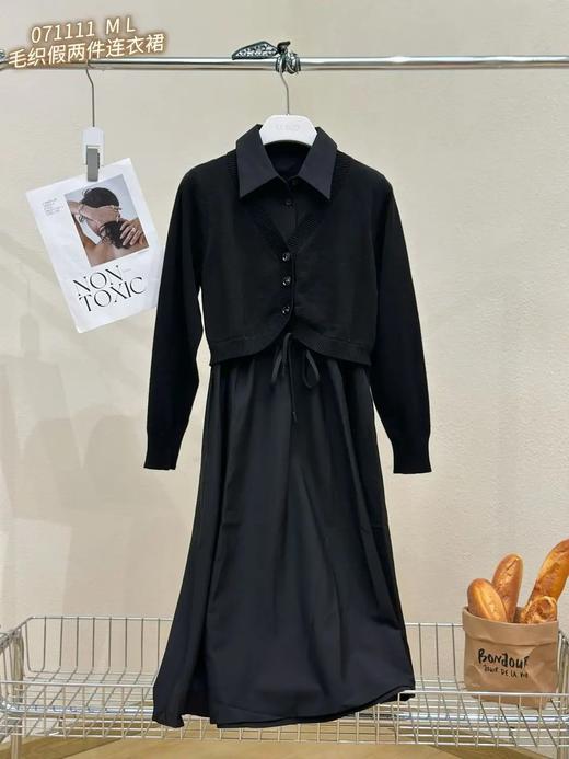33GAR071111#毛织假两件连衣裙 商品图0