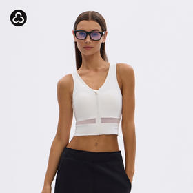 TITIKA云速全开拉链运动背心带胸垫时尚瑜伽背心跑步健身上衣11230