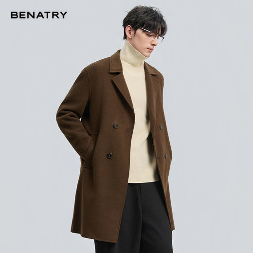 贝纳川冬季中长款羊毛大衣ECT428002 商品图2