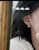 香奈儿 24早秋最新款绝美系列 黑花边白c耳钉 （XK） 商品缩略图4