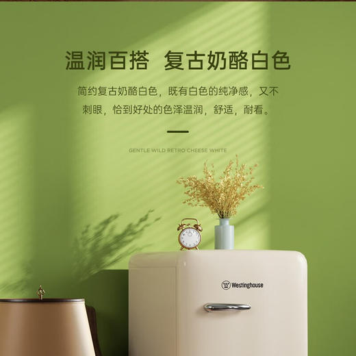 【美国西屋 迷你冰箱】西屋（Westinghouse）美式复古冰箱家用冰箱小型大容量家用租房办公冰箱高颜值网红迷你小冰箱办公室 商品图0
