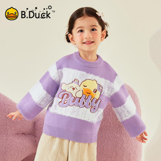 B.Duck小黄鸭童装冬季套头针织衫90-130 FF5612053 商品图0