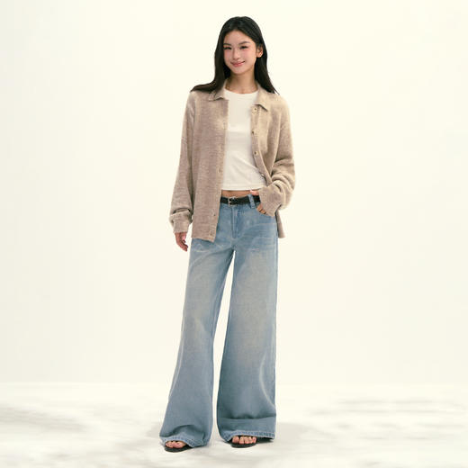 Ariseism 美式复古设计感宽松毛衣外套女秋季新款上衣 商品图2