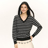 Ariseism 美式复古设计感条纹针织衫毛衣女秋季新款上衣 商品缩略图0