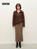 HIDEMI 栗子色羊毛小立领厚款两件套 小立领上衣/半裙 商品缩略图7
