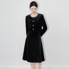 「高货wl」全新升级【铂金会员496/天猫669/差价173】(99223)洛诗琳2025秋季法式重工钉钻丝绒短外套A字半身裙两件套 商品缩略图0