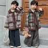 【39.9元/件】儿童加厚格纹外套加绒男童女童冬季保暖服饰 商品缩略图1