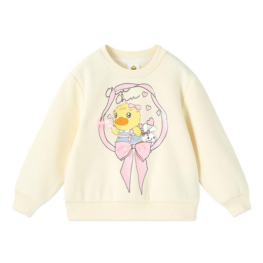 【抗菌加绒】B.Duck小黄鸭童装冬季圆领卫衣105-150 FF5631080 商品图3