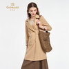 乔万尼秋新品经典收腰翻领利落感中长款风衣ED3A279 商品缩略图1