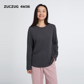 2楼素然C253TS06绒感棉针织布长袖T恤695