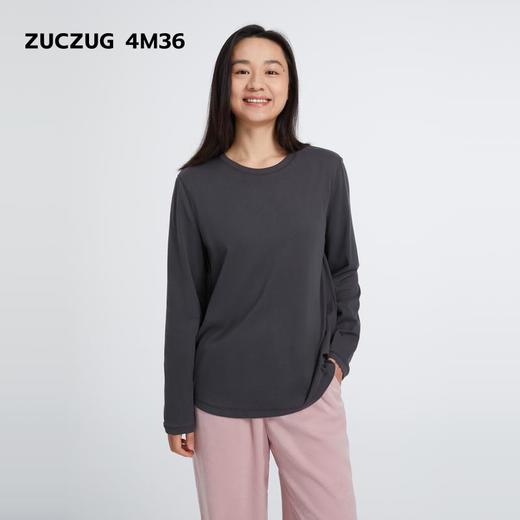 2楼素然C253TS06绒感棉针织布长袖T恤695 商品图0