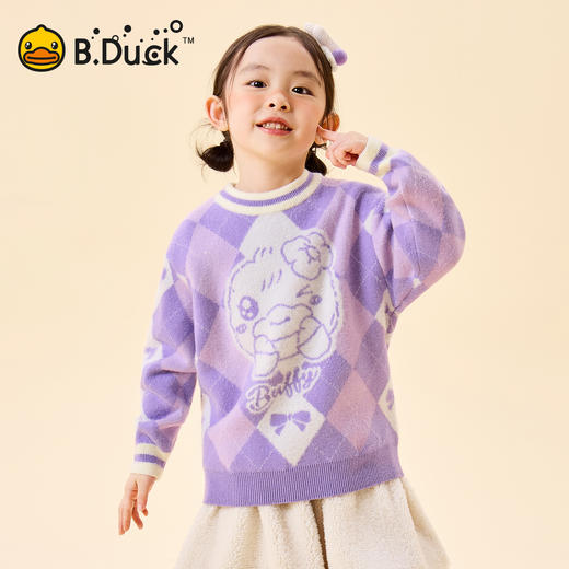 B.Duck小黄鸭童装冬季套头针织衫105-150 FF5612082 商品图0