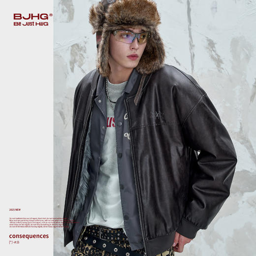 BJHG不计后果双面穿夹克棉服男女同款2025新款设计感情侣棉衣外套 商品图1