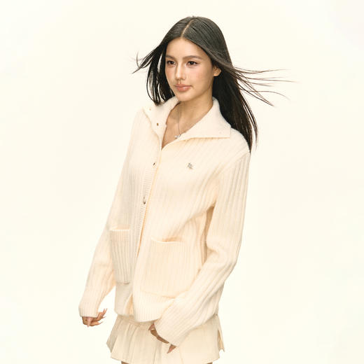 Ariseism 美式复古设计感开衫毛衣外套女秋季新款上衣 商品图1