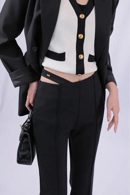 33BAIJ015037#设计款喇叭裤 商品图1