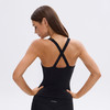 TITIKA前交叉款柔舒抗菌运动背心带胸垫长款瑜伽跑步健身衣11231 商品缩略图1