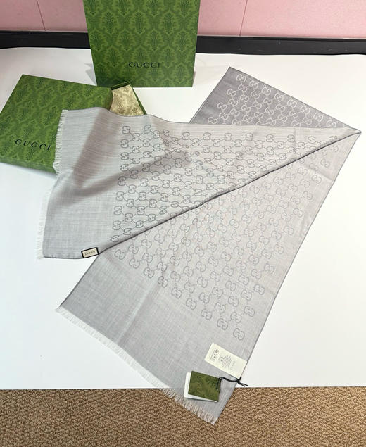 四季款蚕丝羊毛围巾100702 商品图1