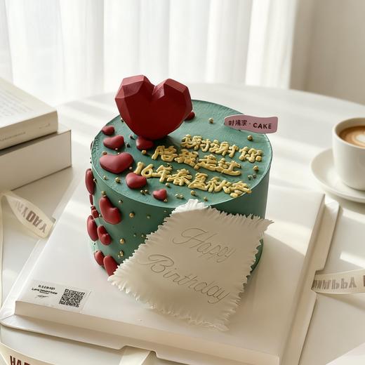 爱心告白 翻糖装饰蛋糕 商品图0