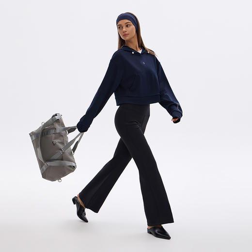 TITIKA花瓣短款带帽卫衣秋冬款女户外休闲长袖套头外套51227 商品图2