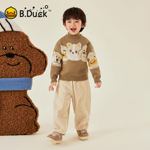 B.Duck小黄鸭童装冬季套头针织衫90-130 BF5612002 商品图1