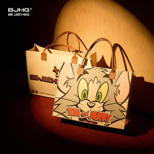 【猫和老鼠联名】BJHG不计后果潮流托特包男百搭通勤时尚手提袋女 商品图1