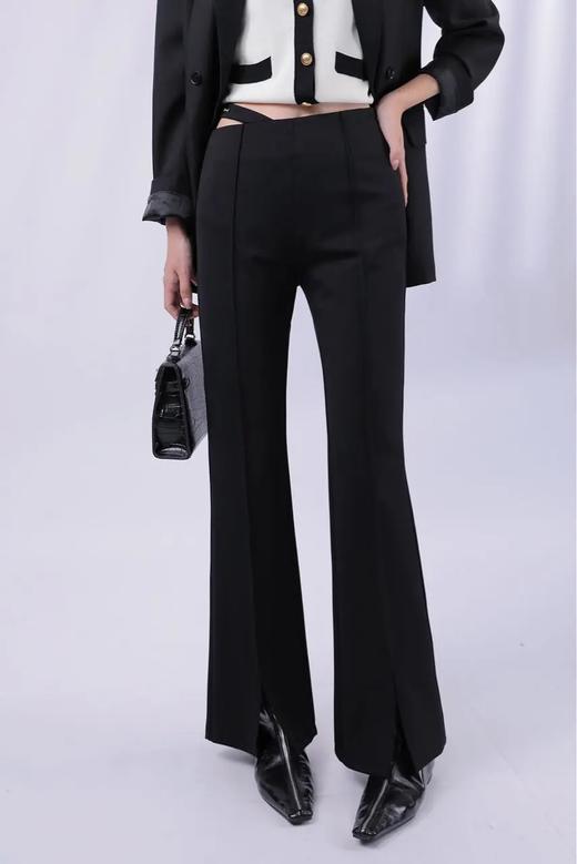 33BAIJ015037#设计款喇叭裤 商品图0