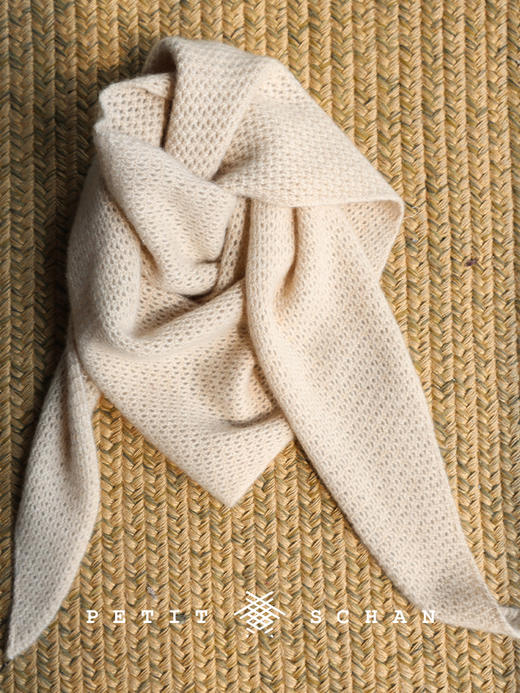 PETIT SCHAN小闪 ACC#042 Dreamcatcher 捕梦网 纯羊绒挑孔针织三角巾/披肩围巾 商品图1