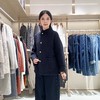 2楼素然粗花呢蓝布立领短大衣3850 商品缩略图1