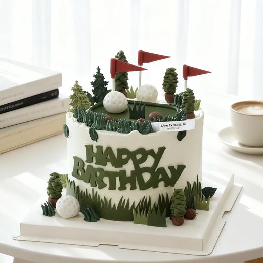 高尔夫⛳️  翻糖奶油蛋糕 商品图0