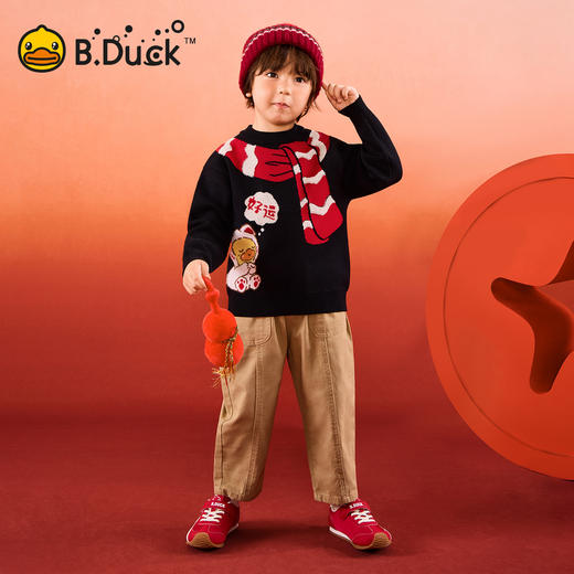 B.Duck小黄鸭童装冬季套头针织衫105-150 BF5612008 商品图1